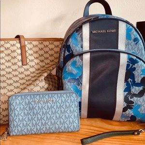 MK butterfly backpack and Wallet